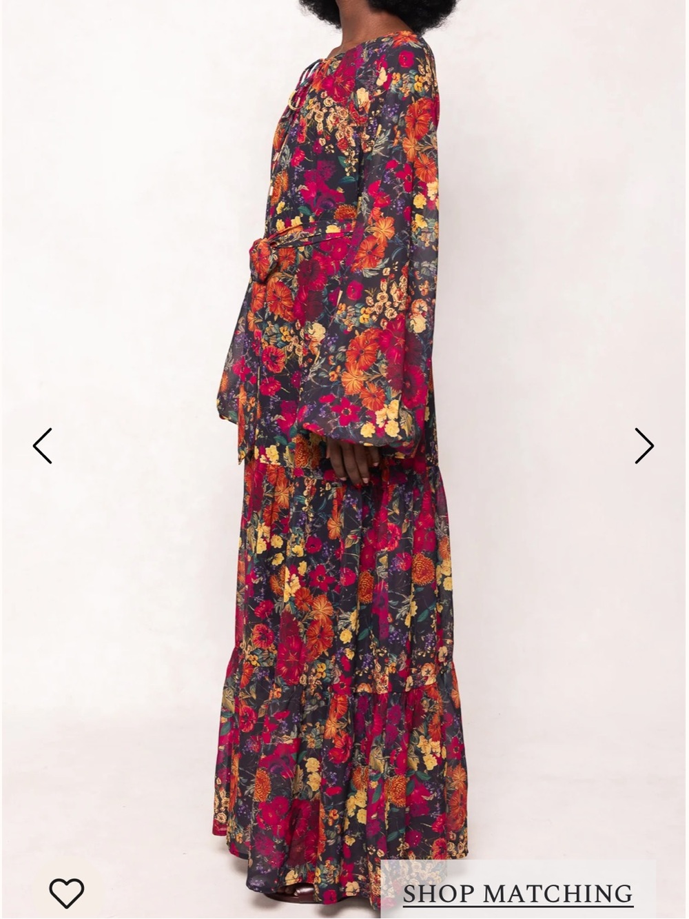 Ivy City Co. Imogen Dress in Night Garden Maxi Floral Boho Bohemian - Picture 10 of 16